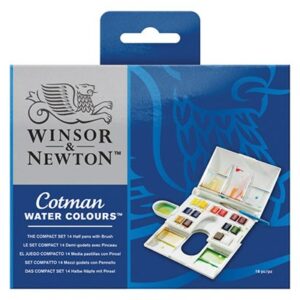 Cotman Water Colour Box - 14 half pans