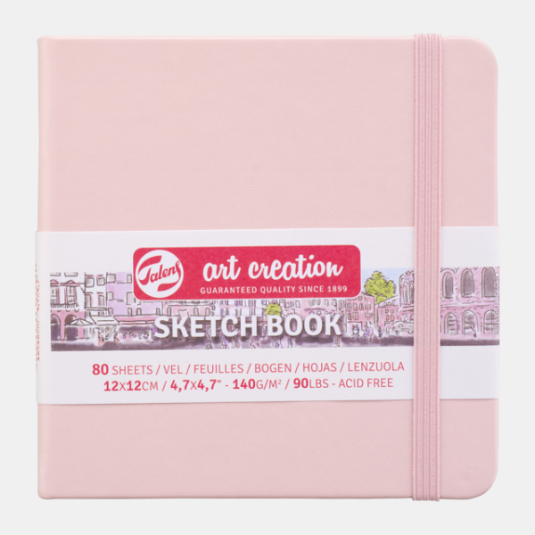 Art Creation Skitse Pink bog 12x12 cm - 140g