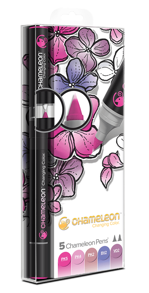 5 Pen Floral Tones Set