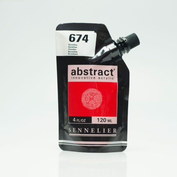 Sennelier Abstract Akrylfarve 674 Vermilion 120 ml