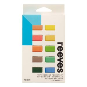 Reeves Water Colour Pocket Set - 12 pans and brush