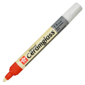 Ceramglass Pen Medium Red