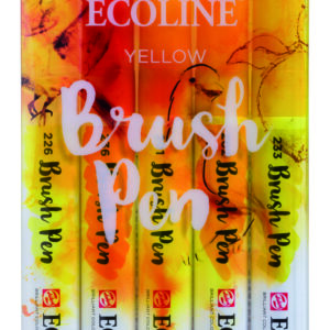 Ecoline Yellow Brush 5 Pen Set