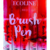 Ecoline Red Brush 5 Pen Set