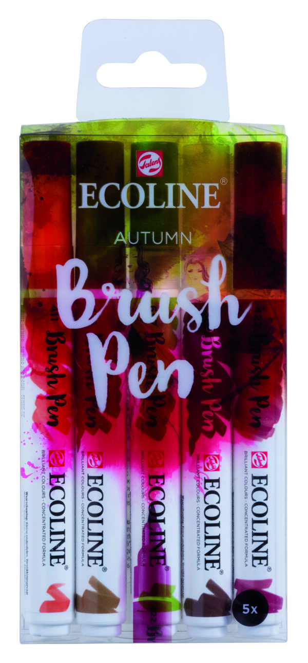 Ecoline Autumn Brush 5 Pen Set