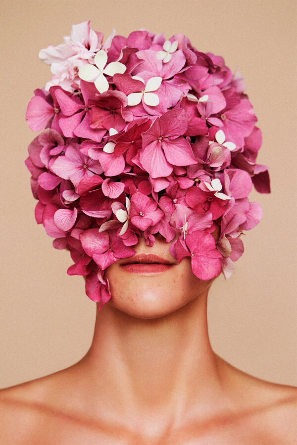 Flowerhead Beige af Camilla Schmidt Illux Art shop - Illux Art nyheder - Fotokunst - Camilla Schmidt