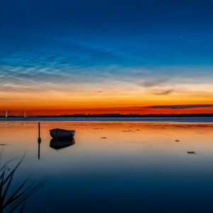 B?d i solnedgang af Clearsky Astrofoto Illux Art shop - Fotokunst - Clearsky Astrofoto