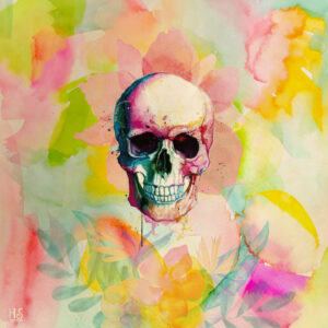 A Happy Skull af Helt Sort Illux Art shop - Helt Sort