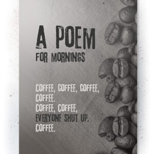 Plakat / Canvas / Akustik: Poem for mornings (Off-White) Plakater > Retro plakater