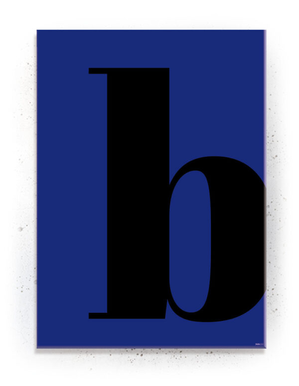 Bogstavet B (Typografi) - plakat eller Lærredsprint Plakater > Plakater med typografi