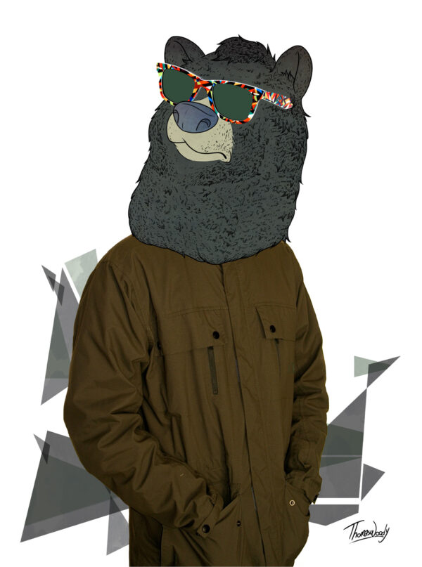 Black-Bear af ThomasWoody Illux Art shop - Grafisk kunst - Thomas Woody