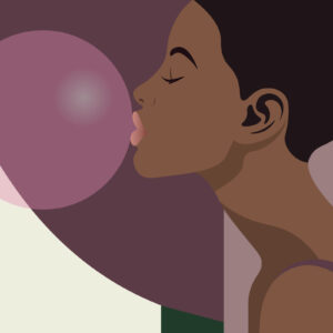 Bubble Gum af Rikke Axelsen Illux Art shop - Illux Art nyheder - Grafisk kunst - Rikke Axelsen