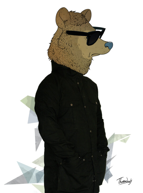 Brown Bear af ThomasWoody Illux Art shop - Grafisk kunst - Thomas Woody