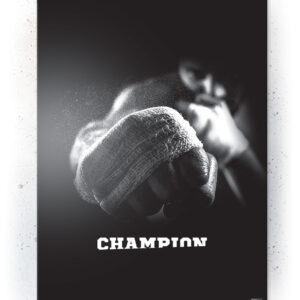 Plakat / Canvas / Akustik: Champion (Black) Plakater > Sort / Hvid plakater
