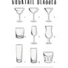Cocktail glasses af Pluma Posters Illux Art shop - Illux Art nyheder - Grafisk kunst - Pluma Posters