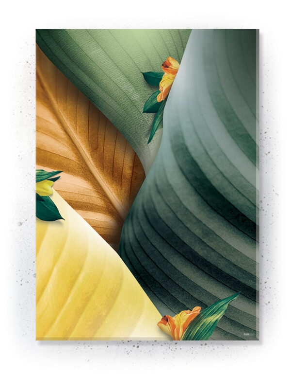 Plakat / Canvas / Akustik: Farverige blade 2 (Yellow spring) Artworks > Beautiful