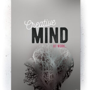 Plakat / Canvas / Akustik: Creative Mind (Quote Me) Plakater > Plakater med typografi