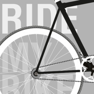 Ride My Bike af Rikke Axelsen Illux Art shop - Illux Art nyheder - Grafisk kunst - Rikke Axelsen