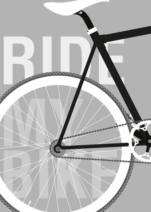 Ride My Bike af Rikke Axelsen Illux Art shop - Illux Art nyheder - Grafisk kunst - Rikke Axelsen