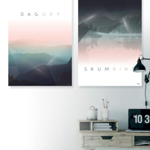 Plakat / canvas / akustik sæt: Daggry & Skumring (Bright) Artworks > Beautiful