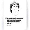 Plakat / Canvas / Akustik: Diego Maradona (Quote Me) Plakater > Plakater med typografi