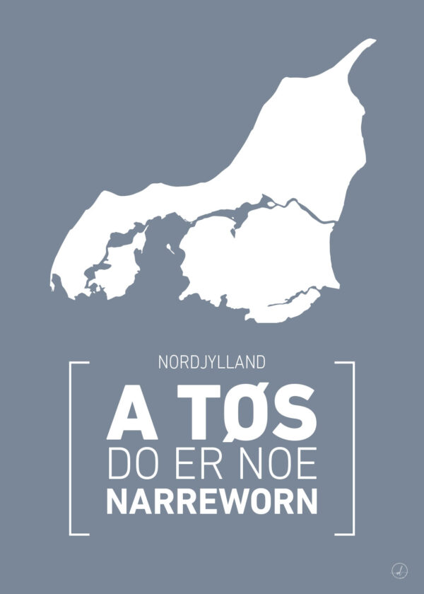 Nordjylland lysebl? af Rikke Axelsen Illux Art shop - Illux Art nyheder - Grafisk kunst - Rikke Axelsen - Kort
