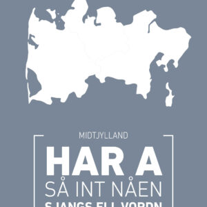 Midtjylland af Rikke Axelsen Illux Art shop - Illux Art nyheder - Grafisk kunst - Rikke Axelsen - Kort