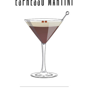 Espresso Martini af Pluma Posters Illux Art shop - Illux Art nyheder - Grafisk kunst - Pluma Posters