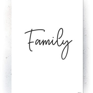 Plakat / Canvas / Akustik: Family (Quote Me) Plakater > Plakater med typografi