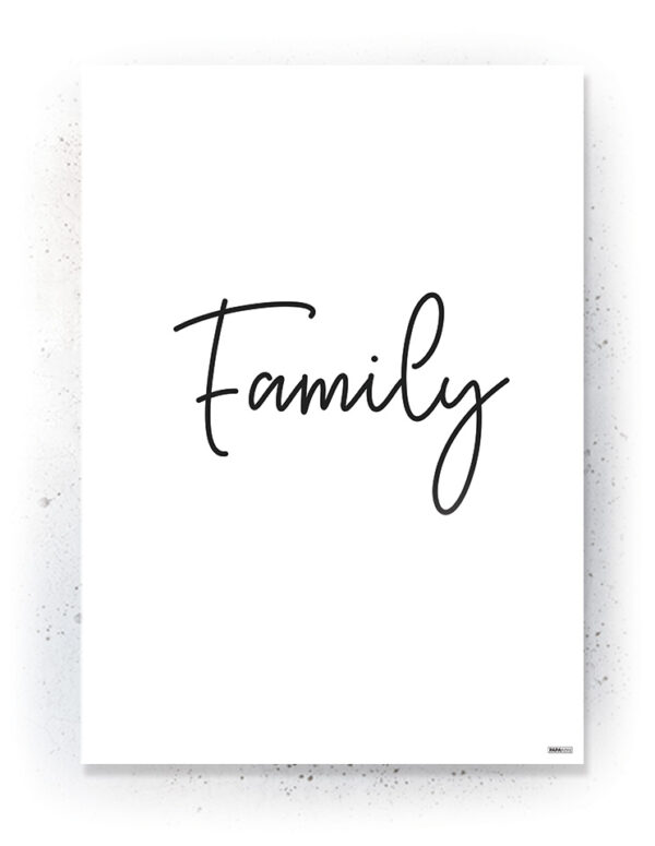 Plakat / Canvas / Akustik: Family (Quote Me) Plakater > Plakater med typografi