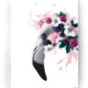 Plakat / Canvas / Akustik: Flamingo (Floral) Artworks > Beautiful