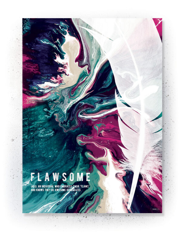 Plakat / canvas / akustik: Flawsome 2 (Colorize / Love) Artworks > Populær