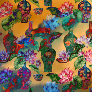 Flowers and Vases af Helt Sort Illux Art shop - Grafisk kunst - Helt Sort