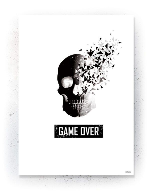 Plakat / Canvas / Akustik: Game Over (Quote Me) Plakater > Plakater med typografi