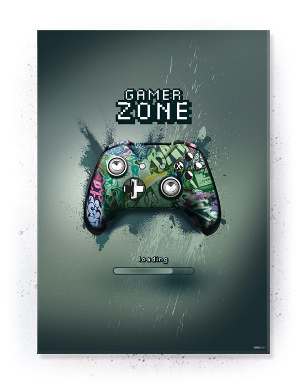 Plakat / Canvas / Akustik: Gaming Zone (Gamer) Plakater > Børne plakater