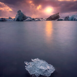 Glacier Lagoon af Mikkel Beiter Illux Art shop - Fotokunst - Mikkel Beiter