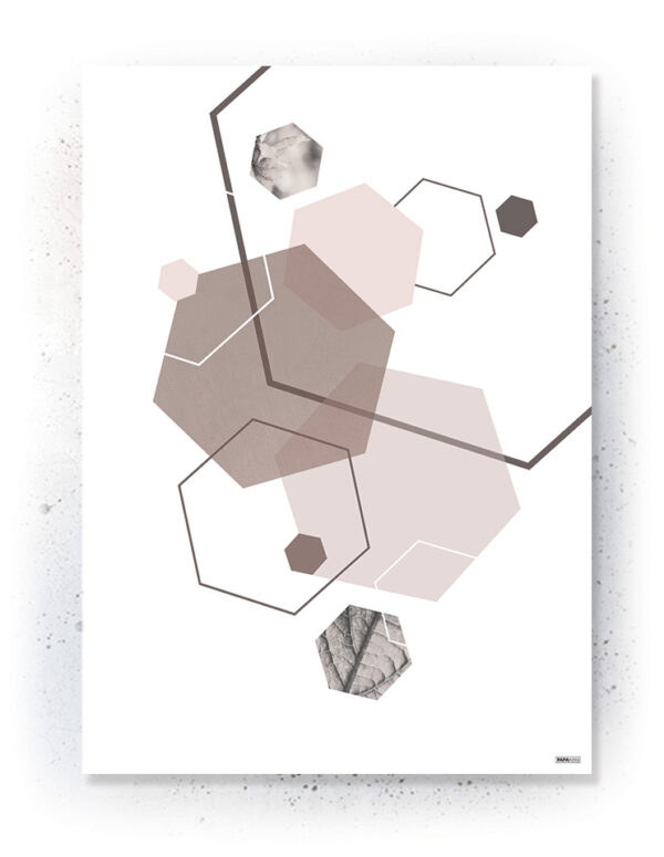 Plakat / canvas / akustik: Hexagons (Faded) Artworks > Populær