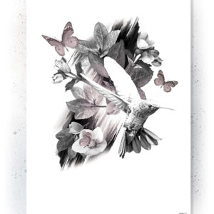 Plakat / canvas / akustik: Kolibri (Faded) Artworks > Beautiful