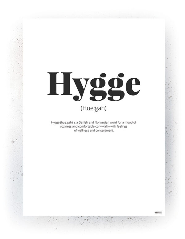 Plakat / Canvas / Akustik: Hygge (Quote Me) Plakater > Plakater med typografi