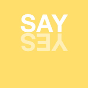 Say Yes - Yellow af Rikke Axelsen Illux Art shop - Illux Art nyheder - Grafisk kunst - Rikke Axelsen