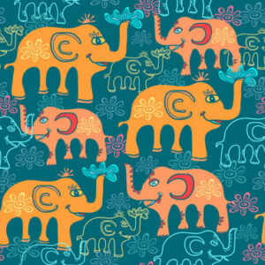 Elephants 2 af Illux Kids Illux Art shop - Kids Art - Illux Kids
