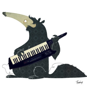 Keytar Anteater af ThomasWoody Illux Art shop - Grafisk kunst - Thomas Woody