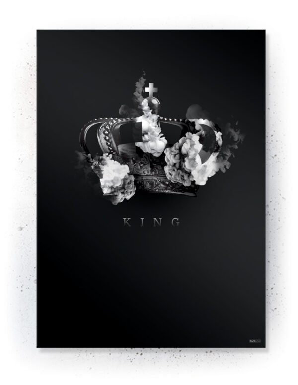 Plakat / Canvas / Akustik: KING (Black) Artworks > Populær