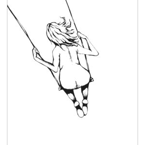 Lady Swing af Krusedulleguru Illux Art shop - Grafisk kunst - Kids Art - Krusedulle guru