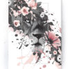 Plakat / Canvas / Akustik: Løve (Flush Pink) Artworks > Populær