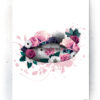 Plakat / Canvas / Akustik: Kys (Floral) Artworks > Beautiful