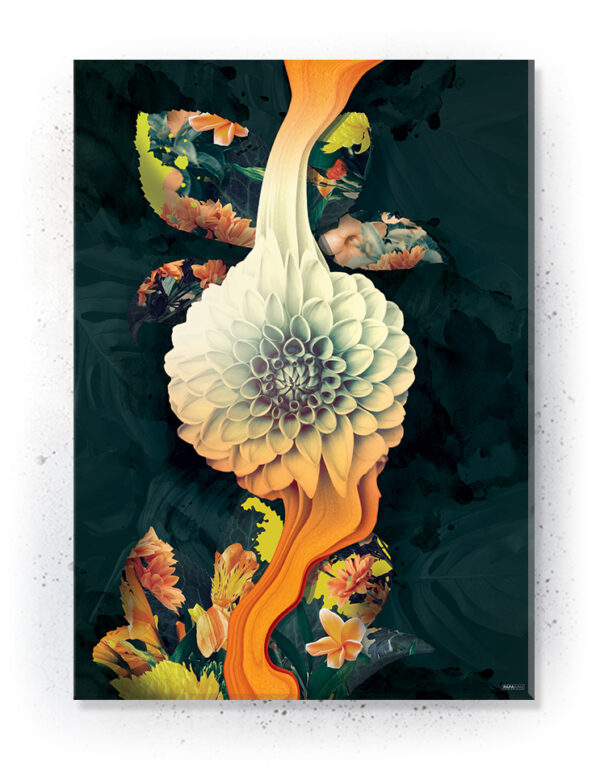 Plakat / Canvas / Akustik: Flydende blomst (Yellow spring) Artworks > Beautiful