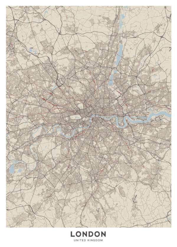 London Kort af Illux Illux Art shop - Illux Art nyheder - Kort
