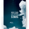 Plakat / Canvas / Akustik: Look for the stars (Indigo) Artworks > Populær