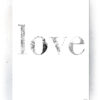 Plakat / Canvas / Akustik: LOVE (Black) Plakater > Sort / Hvid plakater